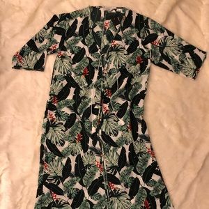 Rachel Zoe tropical print duster